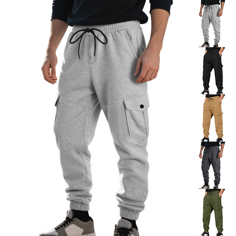 Herren Trainingshose Bequem Elastisch Mit Seitentaschen - BerlinGlamour