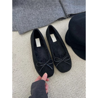 Damen Ballerinas Elegante Schleifendetail Komfort