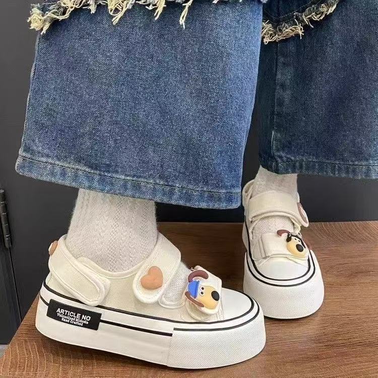 Damen Sneaker Sportlich Bequem Klettverschluss Weißen - BerlinGlamour