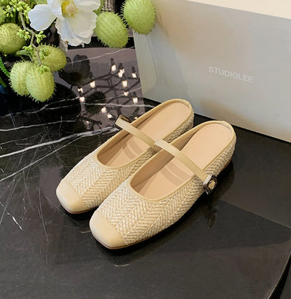 Damen Ballerinas Elegante Riemchen Schuhe Modern