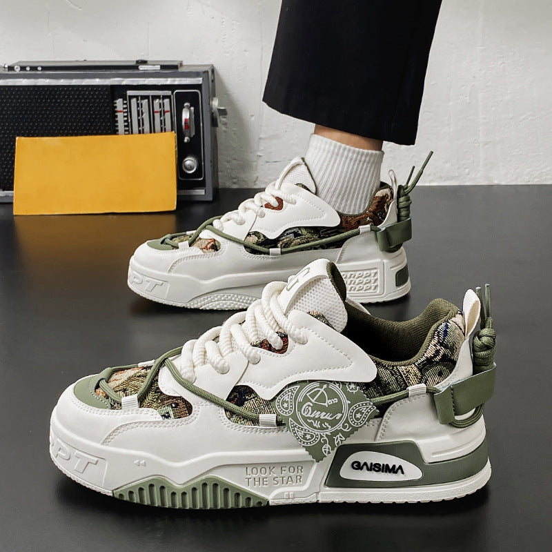 Damen Sneaker Sportlich Chunky atmungsaktiv Weiße