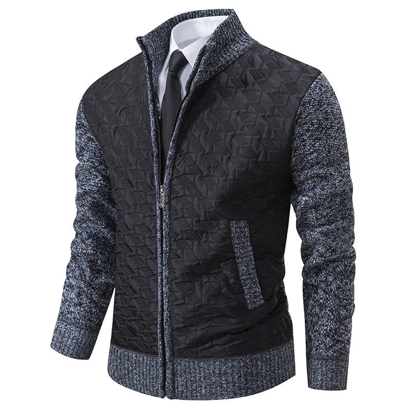 Herren Übergangsjacke Steppweste Hochkragen Warm