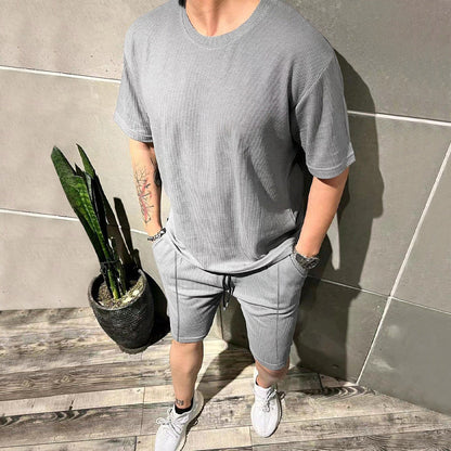 Männer Sportoutfit Lässig Freizeit Shorts Oberteil Berlin