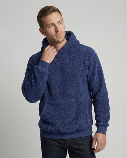 Weicher Teddy-Pullover Herren mit Taschen Praktisch - BerlinGlamour