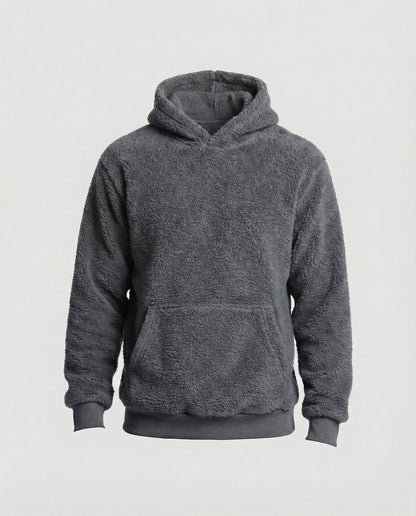Weicher Teddy-Pullover Herren mit Taschen Praktisch