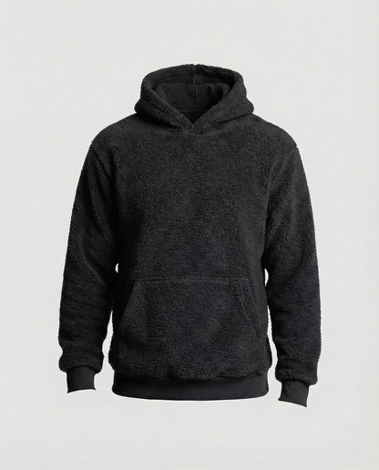 Weicher Teddy-Pullover Herren mit Taschen Praktisch