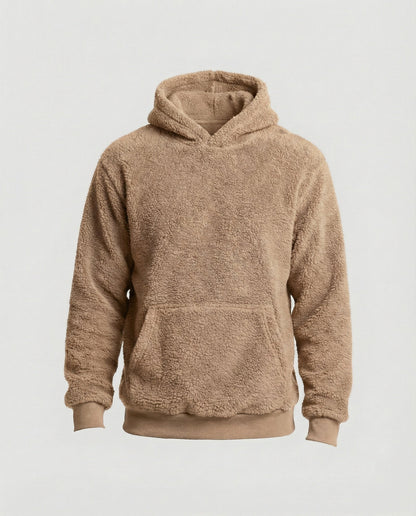 Weicher Teddy-Pullover Herren mit Taschen Praktisch