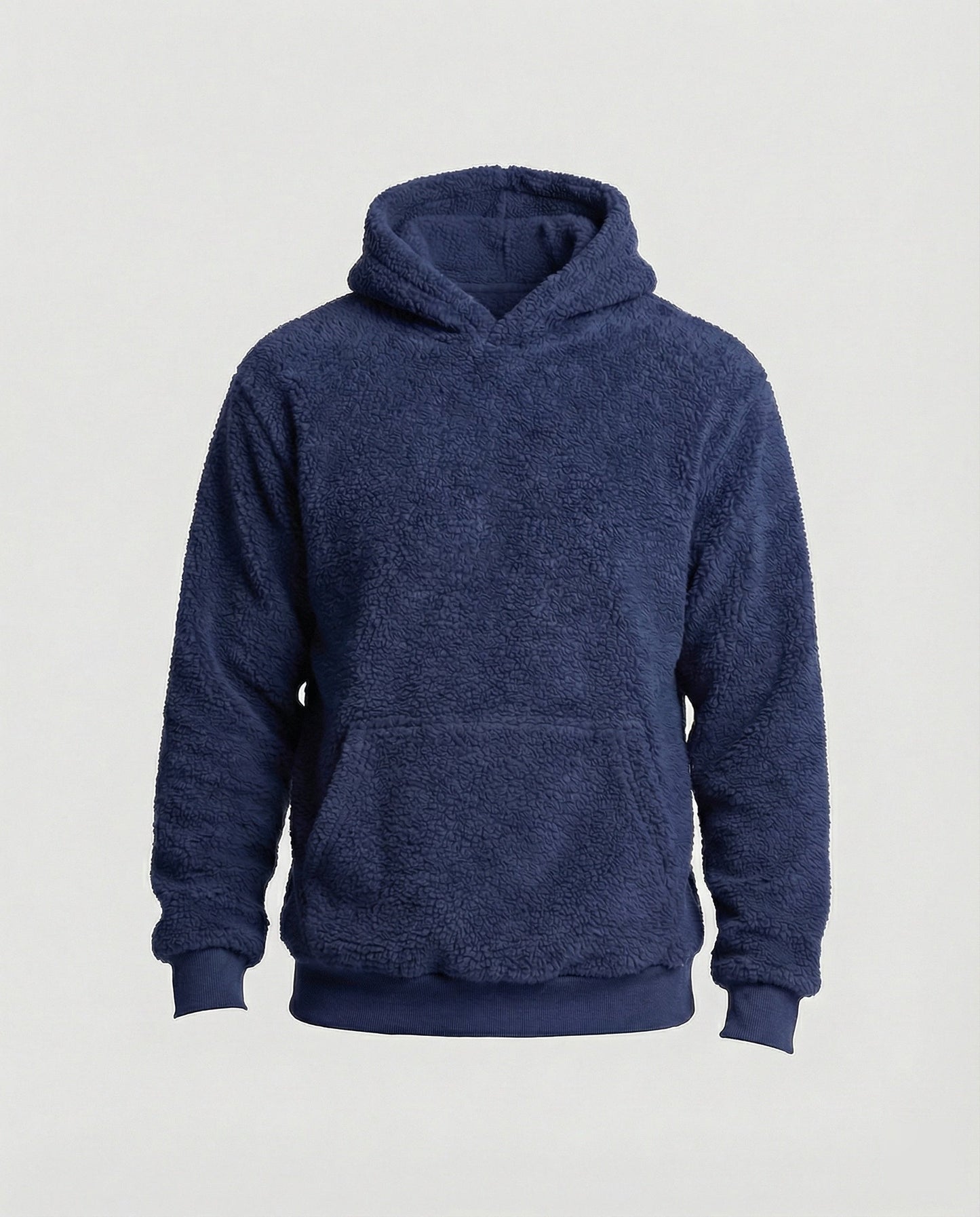 Weicher Teddy-Pullover Herren mit Taschen Praktisch
