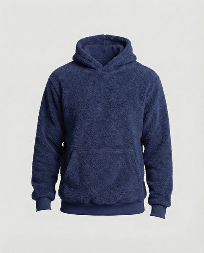 Weicher Teddy-Pullover Herren mit Taschen Praktisch