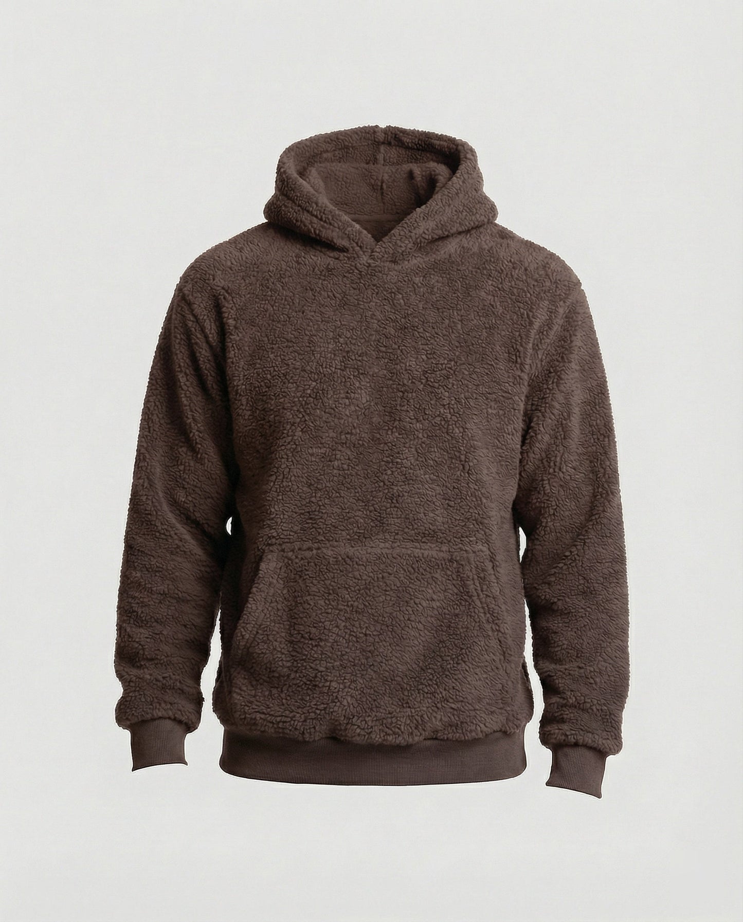 Weicher Teddy-Pullover Herren mit Taschen Praktisch