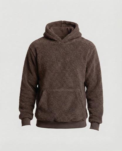 Weicher Teddy-Pullover Herren mit Taschen Praktisch