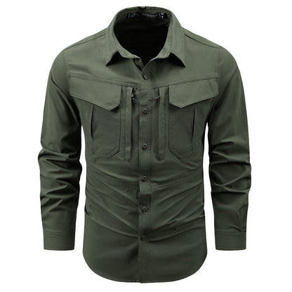 Funktionales Outdoor-Hemd Herren mit Taschen Sportlich