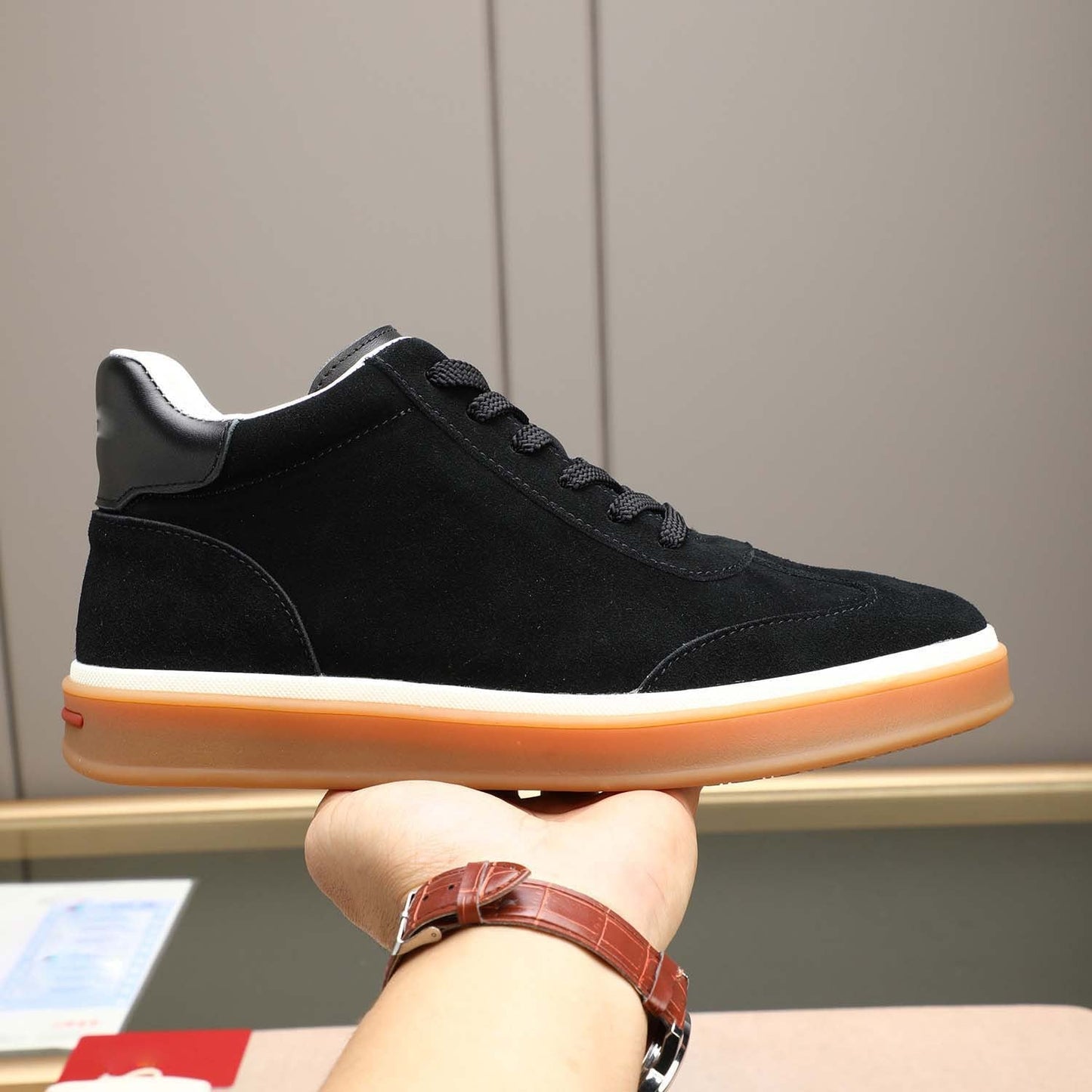 Damen Sneaker Wildleder Bequem Komfortabel Sportlich