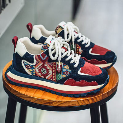 Damen Sneaker Sportlich Geometrisches Design