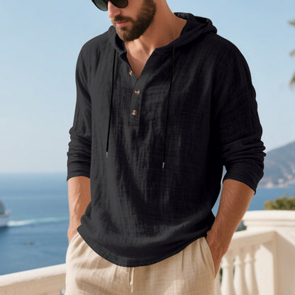 Herren Kapuzenshirt Weich Baumwolle Bequem Mit Taschen