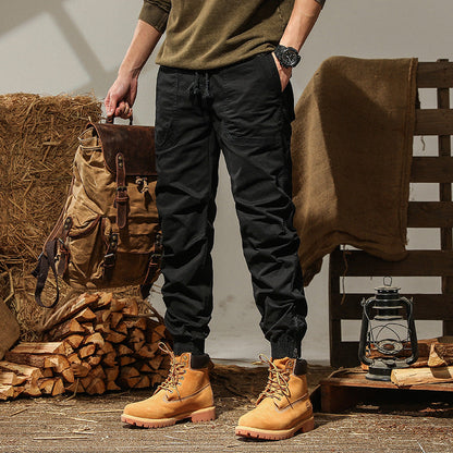 Herren Cargo-Hose Sportlich Elastisch Mehrere Taschen