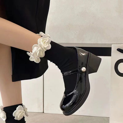 Damen Plateau Pumps High Heels Elegant