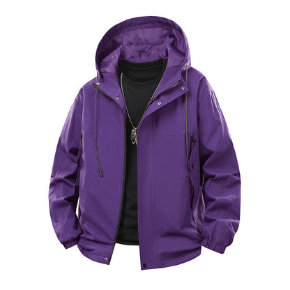 Herren Outdoor-Jacke Wasserdicht Atmungsaktiv Funktionsjacke