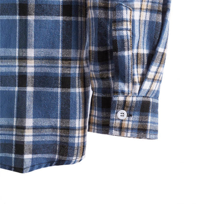 Herren Flanellhemd Kapuze Warm Modern