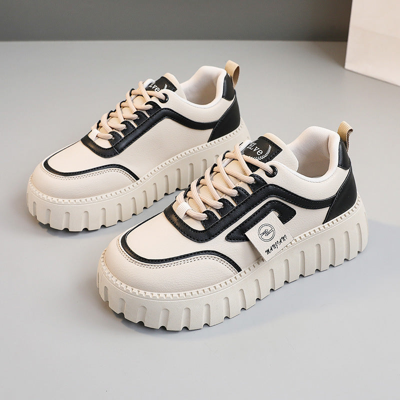 Damen Sneaker Chunky bequem mit weicher Gummisohle