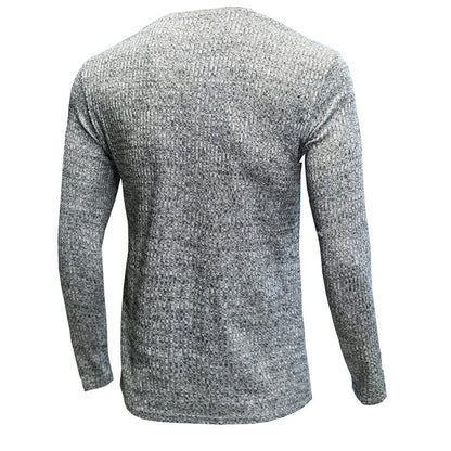 Herren Langarmshirt V-Ausschnitt Modern Elegant
