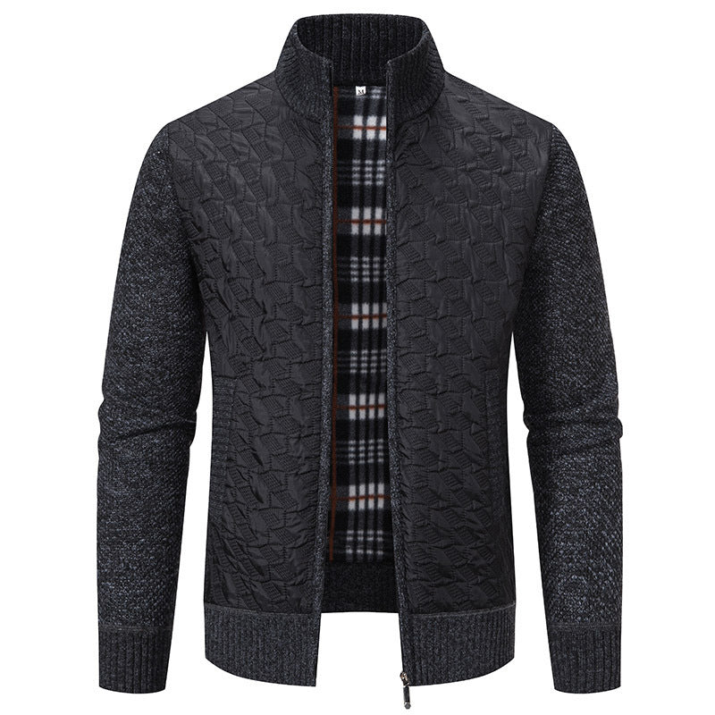 Herren Übergangsjacke Steppweste Hochkragen Warm