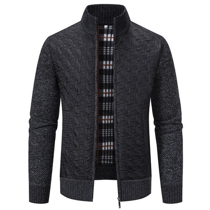 Herren Übergangsjacke Steppweste Hochkragen Warm