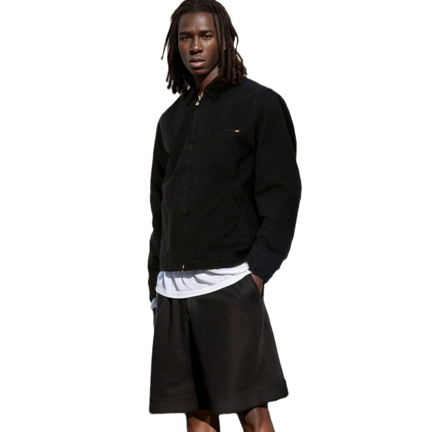 Herren Übergangsjacke Lässig Hochkragen Modern