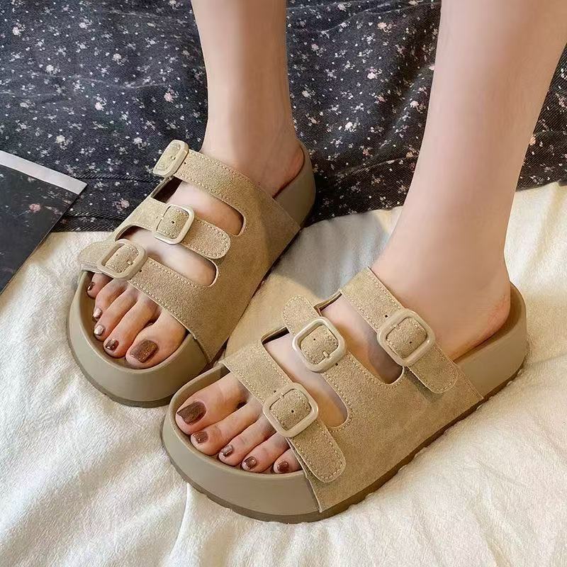 Damen Clogs Bequem Verstellbar Schnalle Mode Schuhe