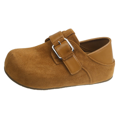 Damen Clogs Bequem Modisch Schnalle Schuhe