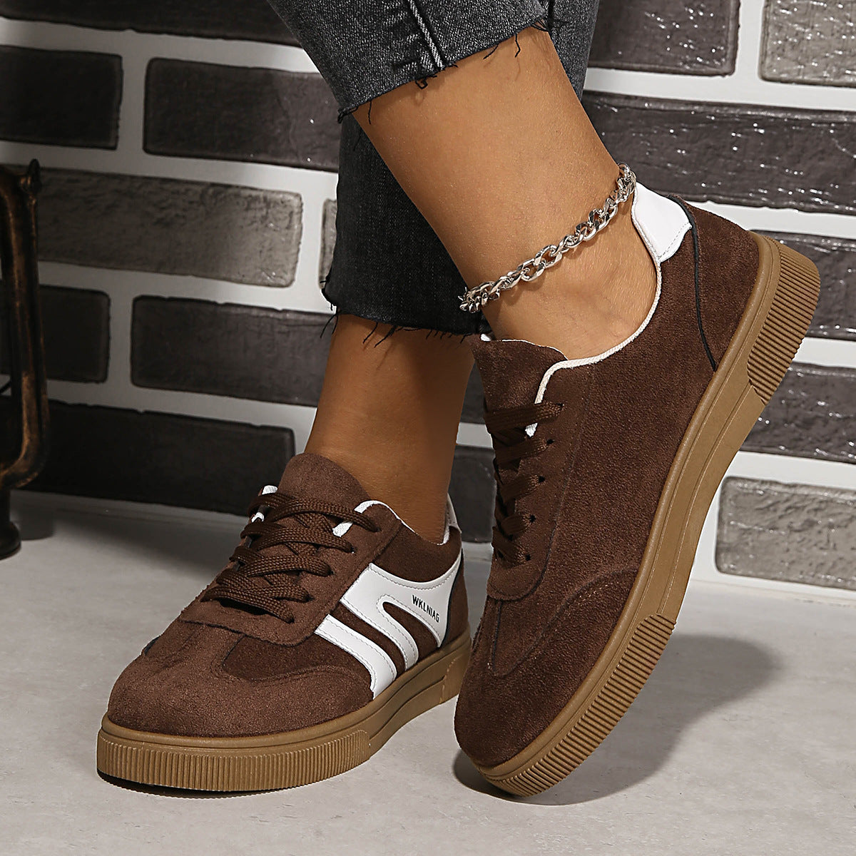 Damen Sneaker Suede Sportlich Modern Rutschfest - BerlinGlamour