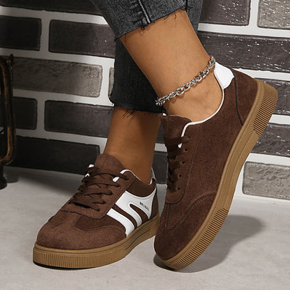 Damen Sneaker Suede Sportlich Modern Rutschfest - BerlinGlamour