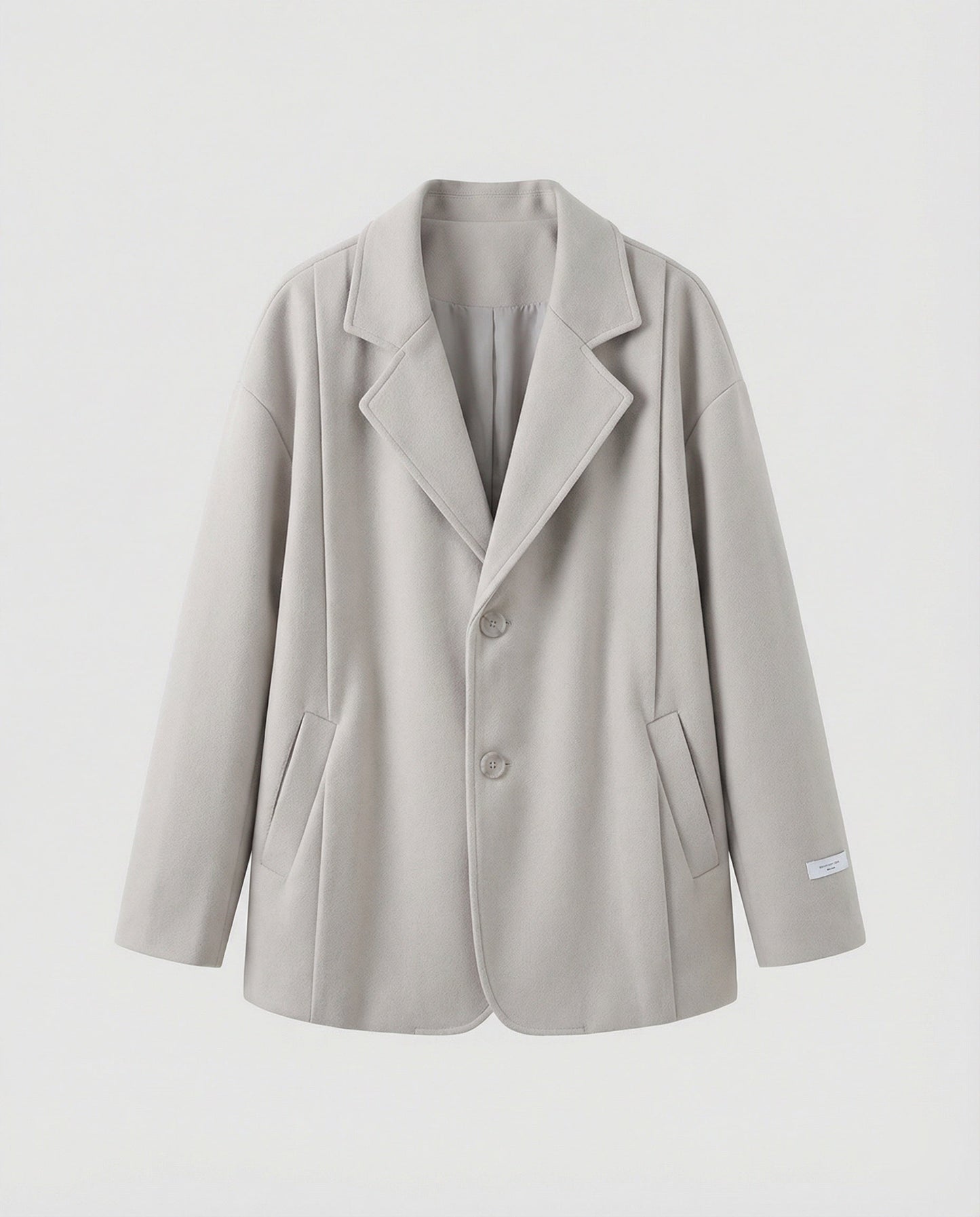 Klassischer Wollmantel Britischer Stil Herren Damen