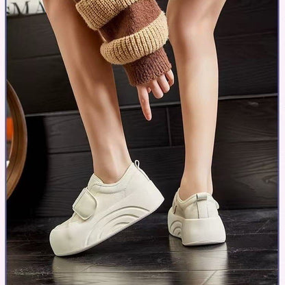 Damen Sneaker Bequem Klettverschluss Ergonomisch Modisch