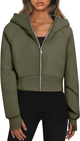 Kapuzenjacke Damen Kurz Reißverschluss Modern