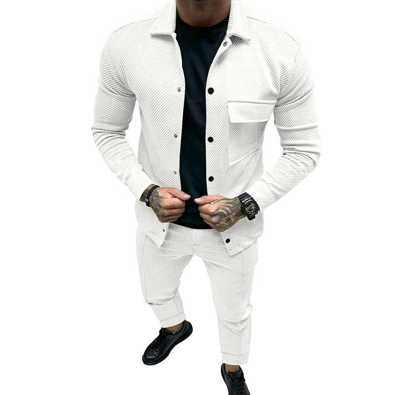 Herren Anzug Zweiteiler Elegant Mit Taschen Moderne Passform