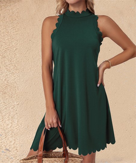 Damenkleid Ärmellos Fließend Mit V-Ausschnitt Sommerkleid