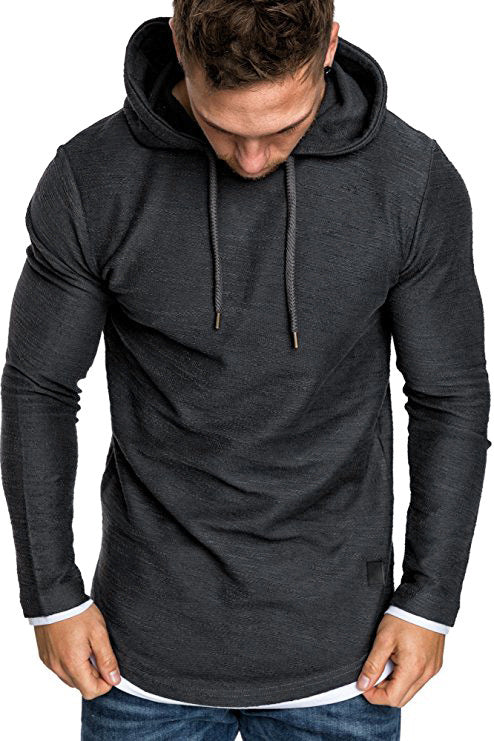 Herren Kapuzenpullover Langarm Sportlich Moderne Struktur