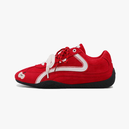 Damen Sneaker Sportlich Wildleder Laufsohle