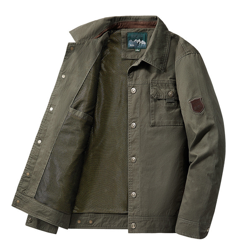 Wasserdichte Herrenjacke atmungsaktiv mit Taschen