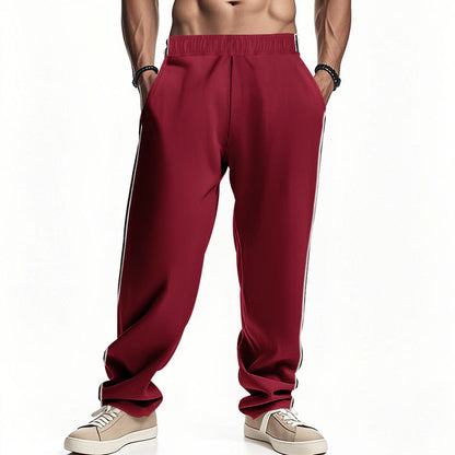 Herren Sport hose Elastisch Mit Streifen Comfort