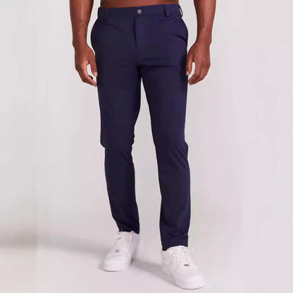 Herren Slim Fit Chino Hose Elastisch Elegant