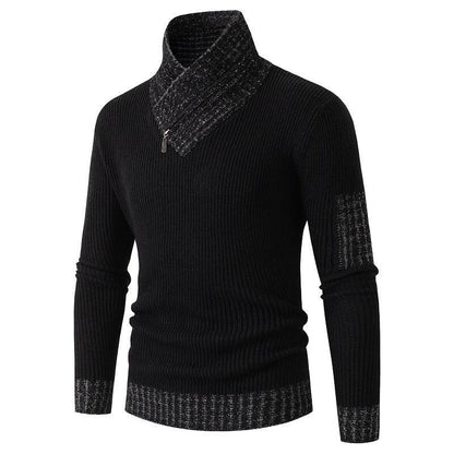 Herren Pullover Modern Asymmetrischer Kragen Strukturiert