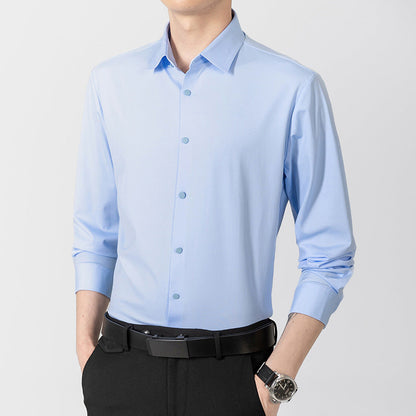 Elegantes Langarmhemd Herren Modern Bequem