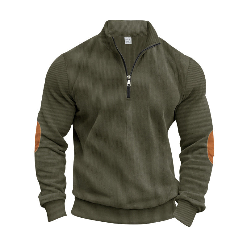Herren Strickpullover Modern mit Reißverschluss Elegant