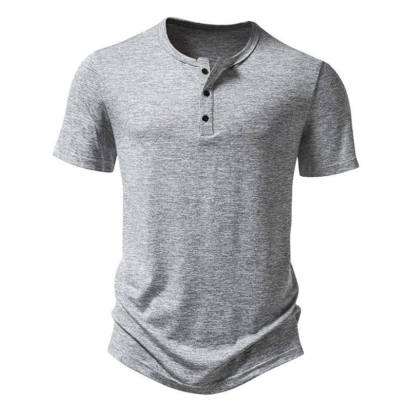 Herren Kurzarmhemd Modern Lässig Mit Knopfleiste