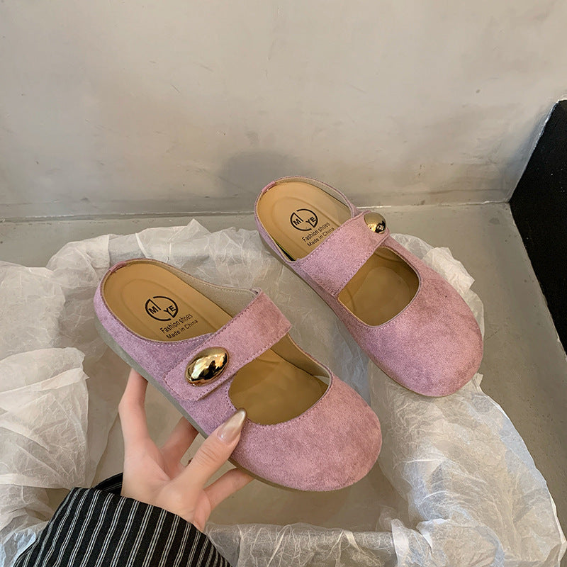 Damen Clogs Bequem Elegant mit Riemen und Verzierung