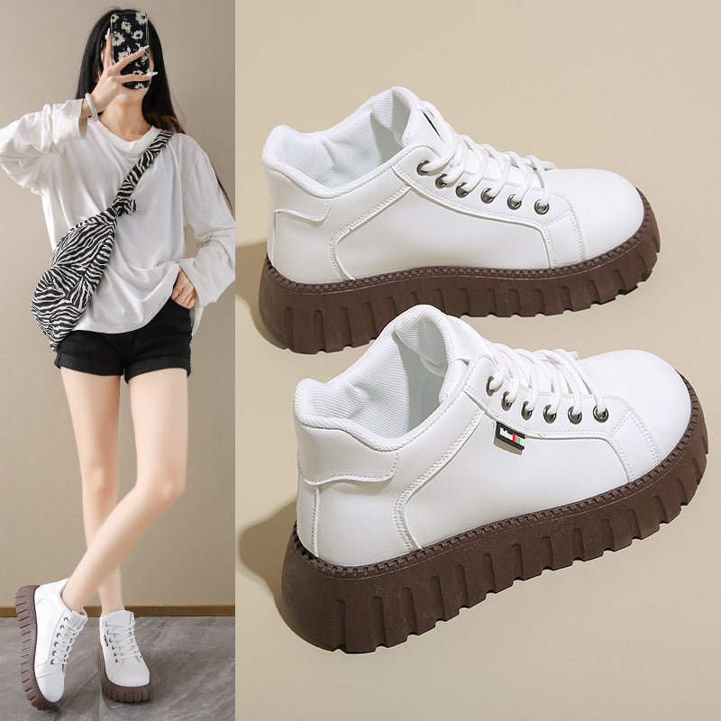 Damen Sneaker High-Top wasserdicht mit dicker Sohle - BerlinGlamour