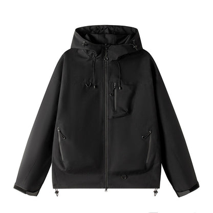Herren Funktionsjacke Wasserdicht Verstellbare Kapuze