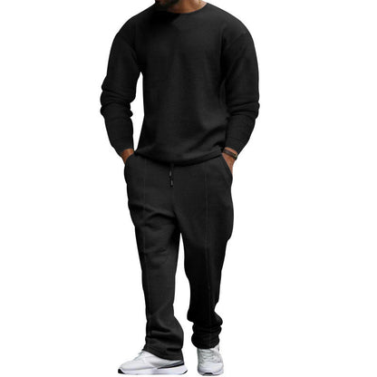 Herren Sportset Sweatshirt Jogginghose Strukturiert Bequem